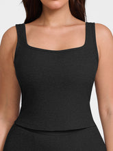 Lounge Ribbed Tank Top - Black